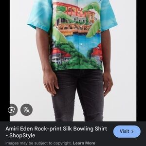 AMIRI Blue Eden Rock Shirt